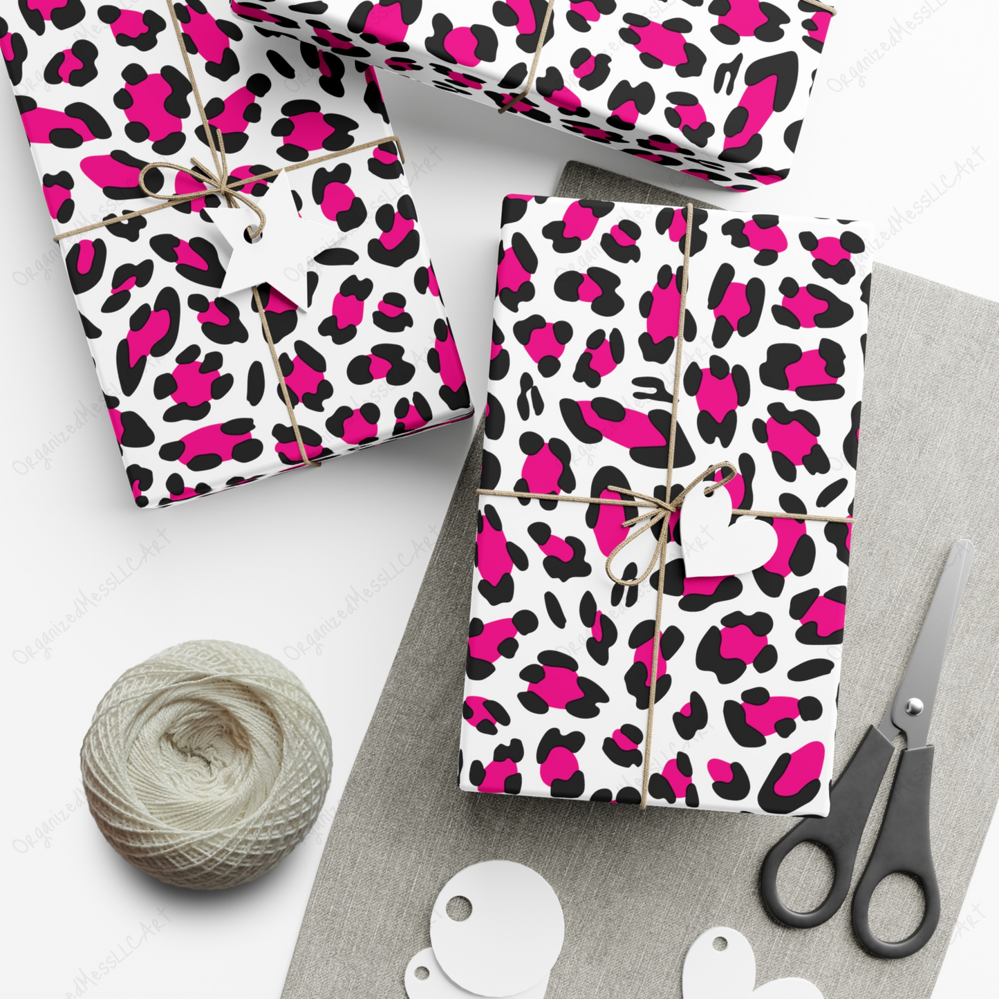 Pink Leopard Pattern Instant Digital Download High Resolution PNG Format Digital Illustration