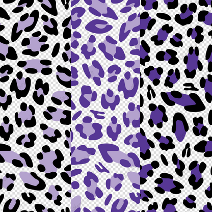 Purple Leopard Pattern Instant Digital Download High Resolution PNG Format Digital Illustration