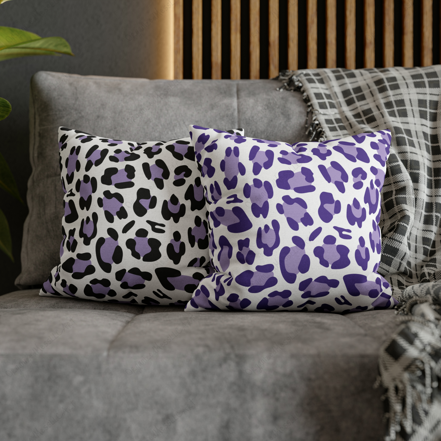 Purple Leopard Pattern Instant Digital Download High Resolution PNG Format Digital Illustration