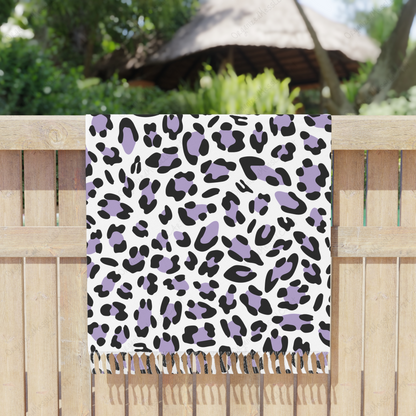 Purple Leopard Pattern Instant Digital Download High Resolution PNG Format Digital Illustration