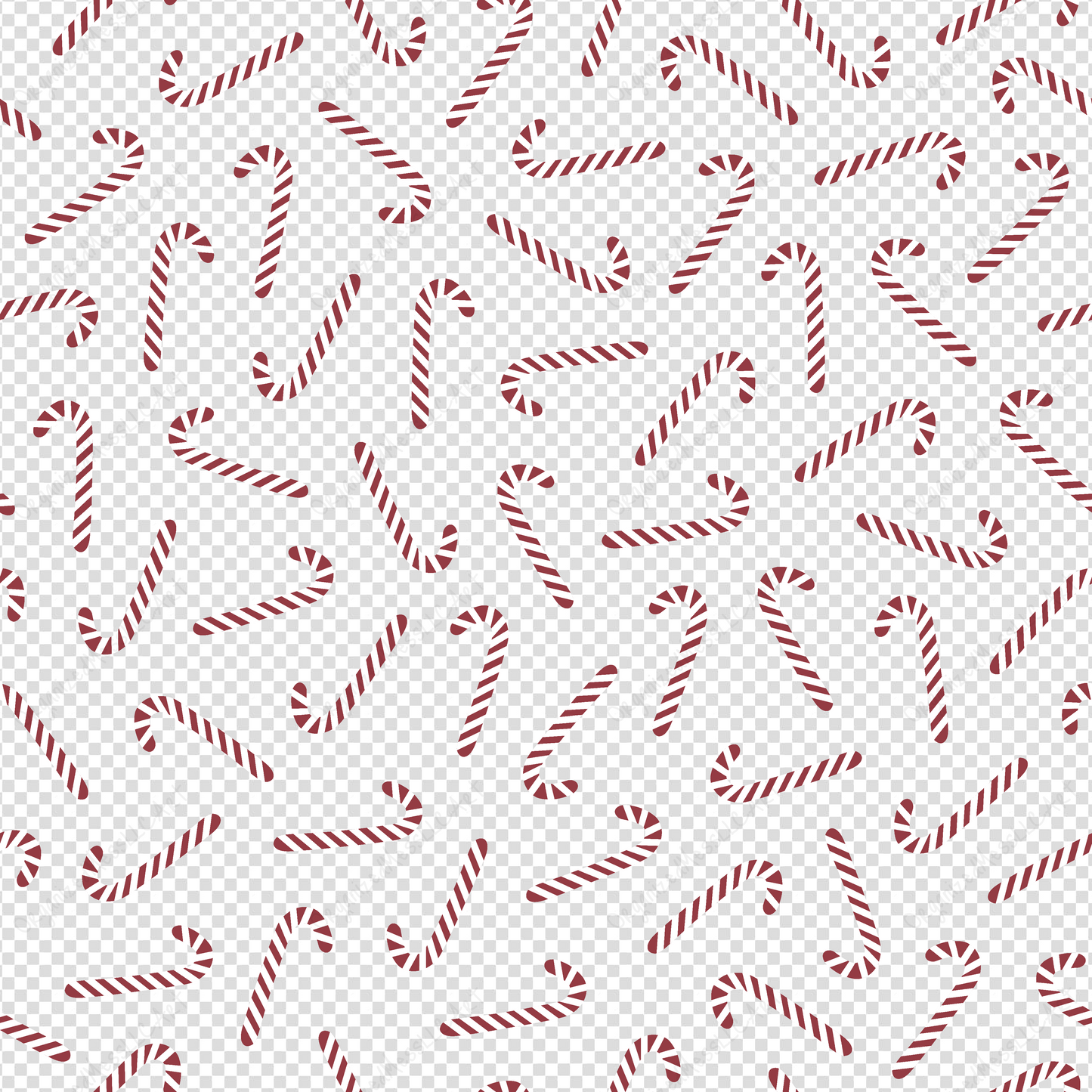 candy cane surface pattern with transparent background