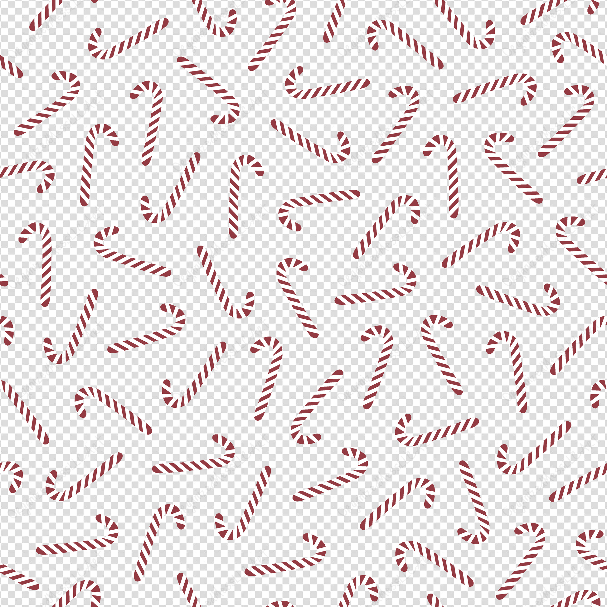 candy cane surface pattern with transparent background