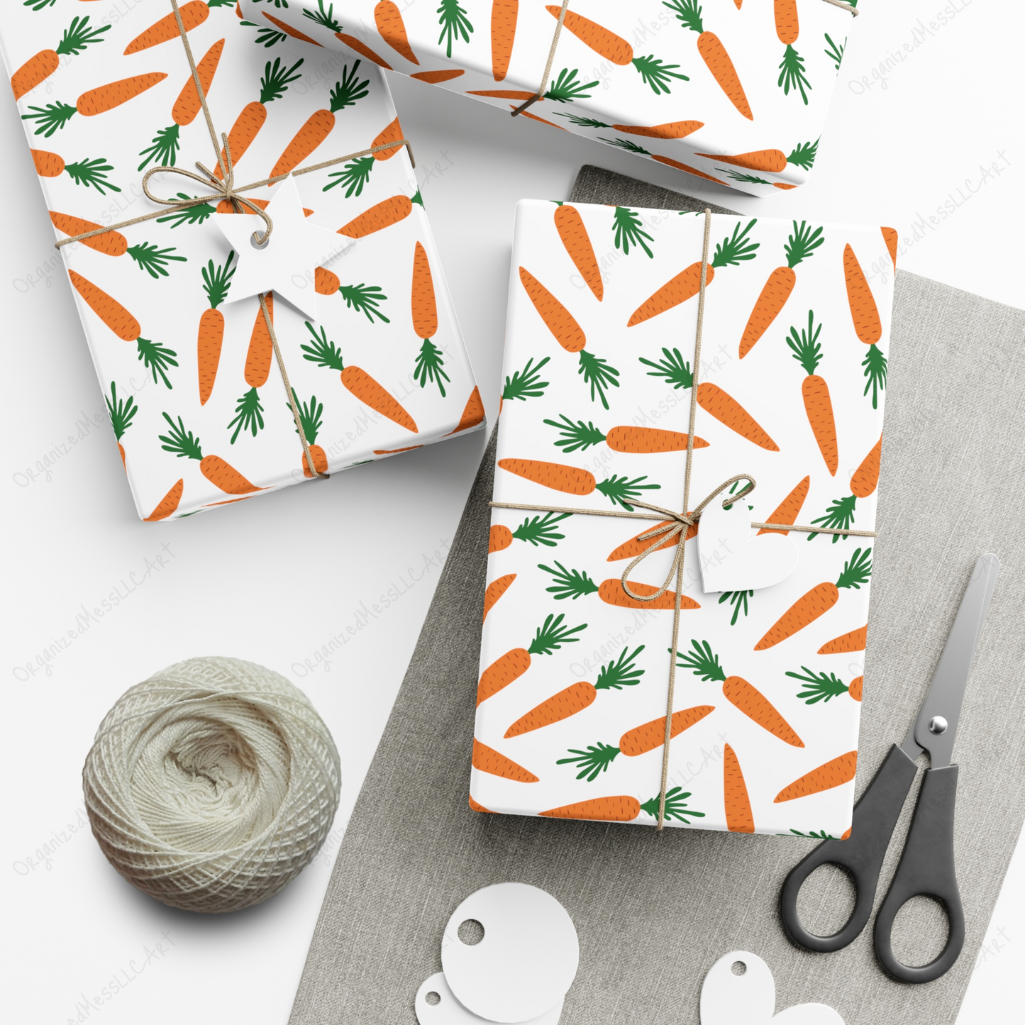 Carrots Pattern Instant Digital Download White and Transparent Background High Resolution PNG Format Digital Illustration