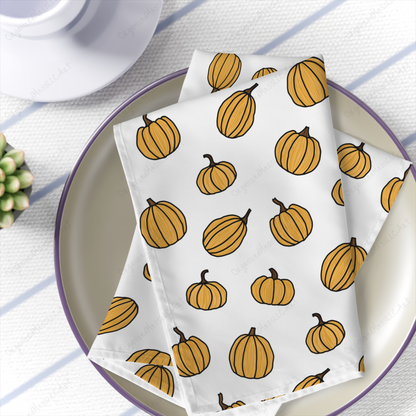 Pumpkins Pattern Digital Illustration PNG Format