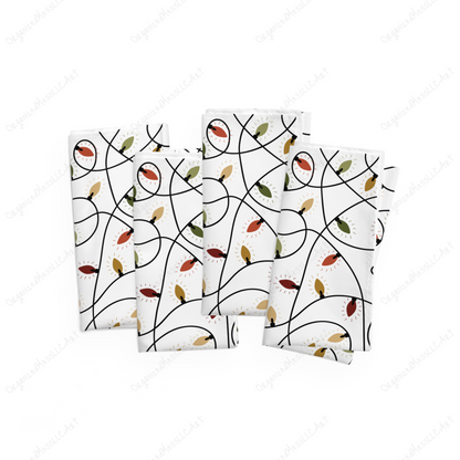 Vintage Christmas Lights Pattern PNG format High Resolution